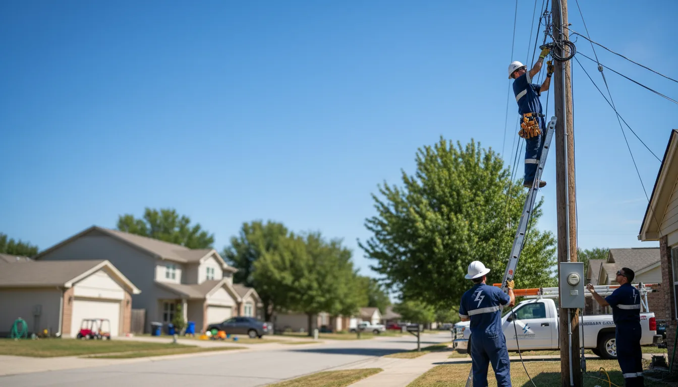 Residential electrician providing installation services in New Berlin, IL